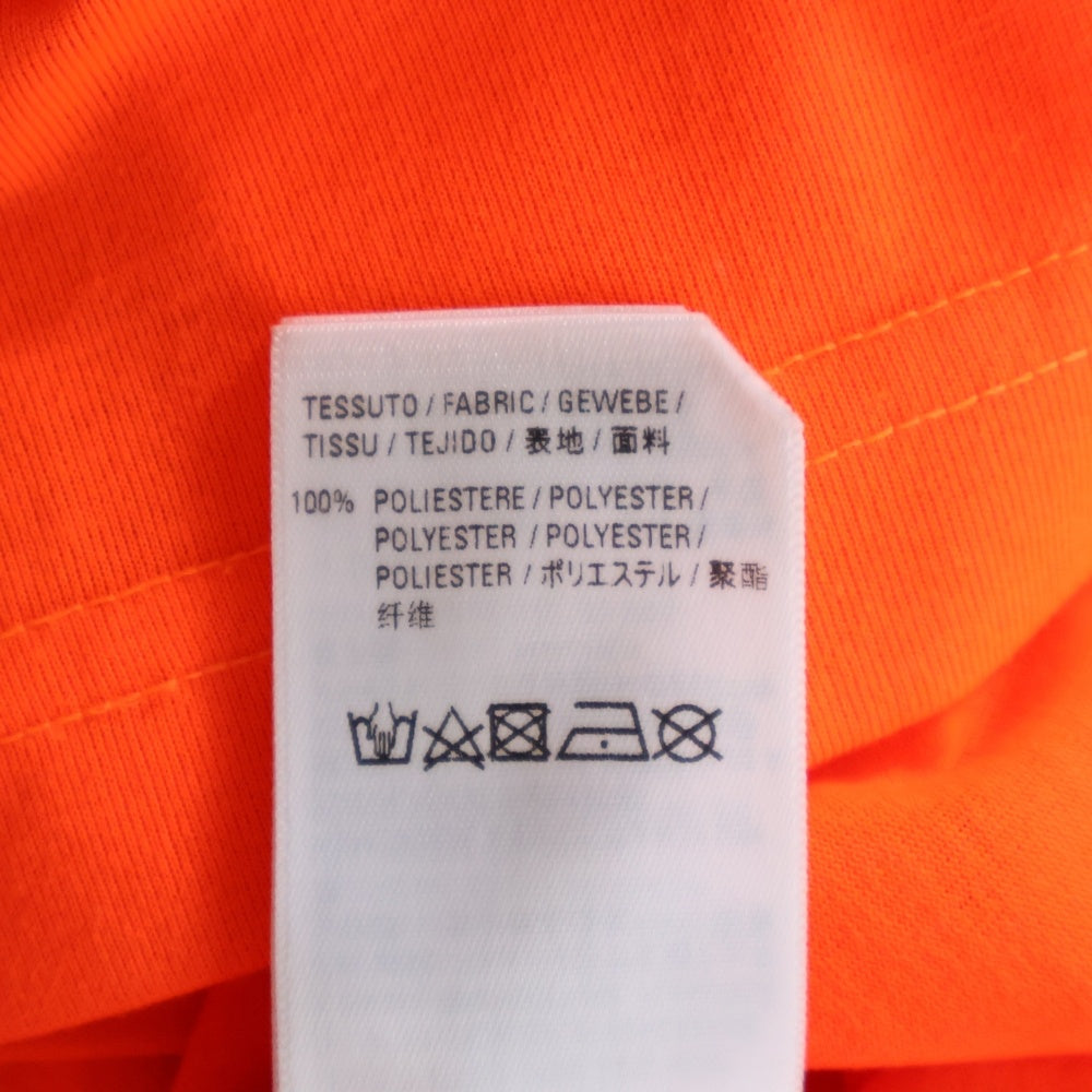 BALENCIAGA(バレンシアガ) キャンペーンロゴ バックプリント クルーネック 半袖Tシャツ カットソー オレンジ 641675