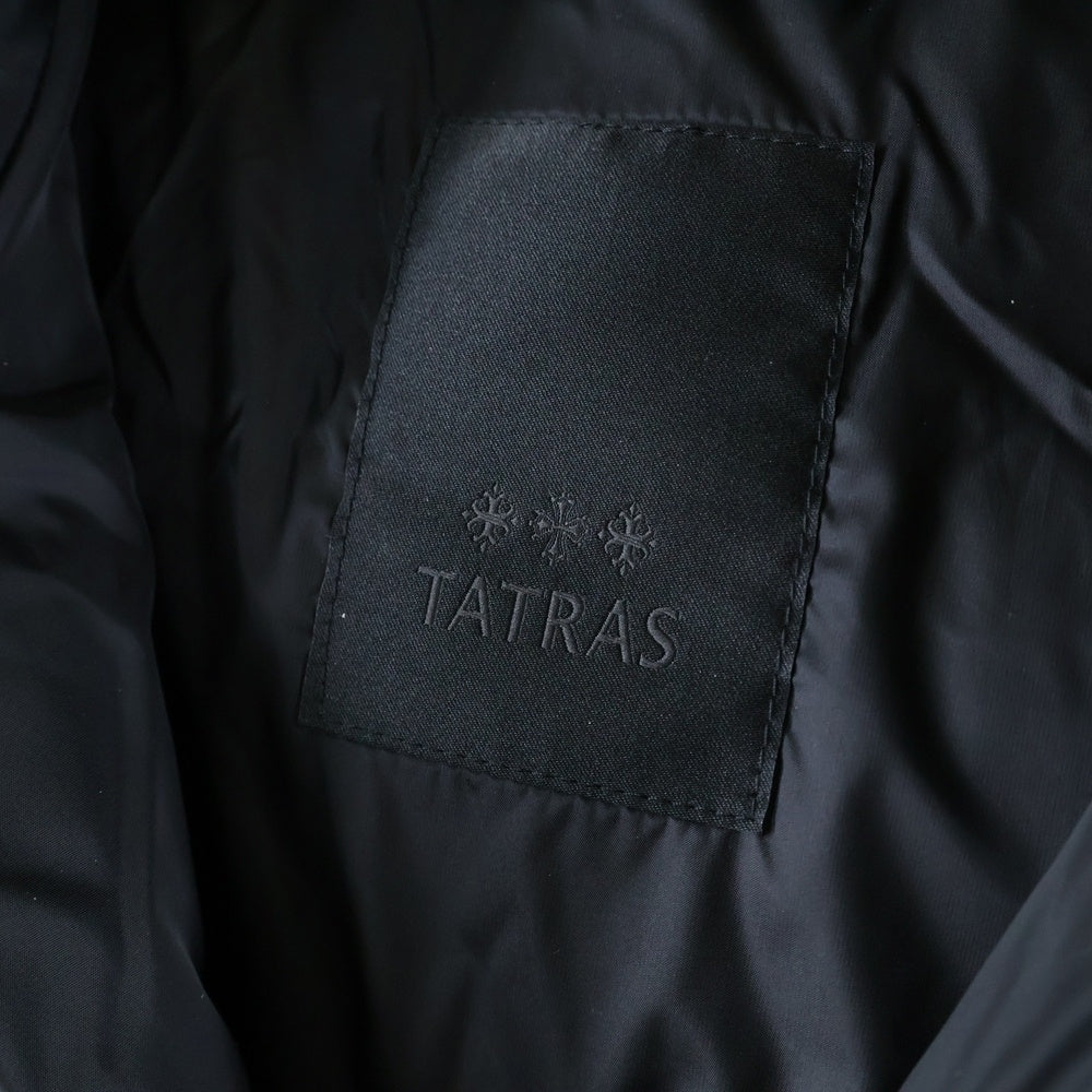 TATRAS(タトラス) POLITEAMA ポリテアマ フーデッド ジップアップ ダウン ロング ジャケット コート ブラック レディース LTAT20A4694ーD