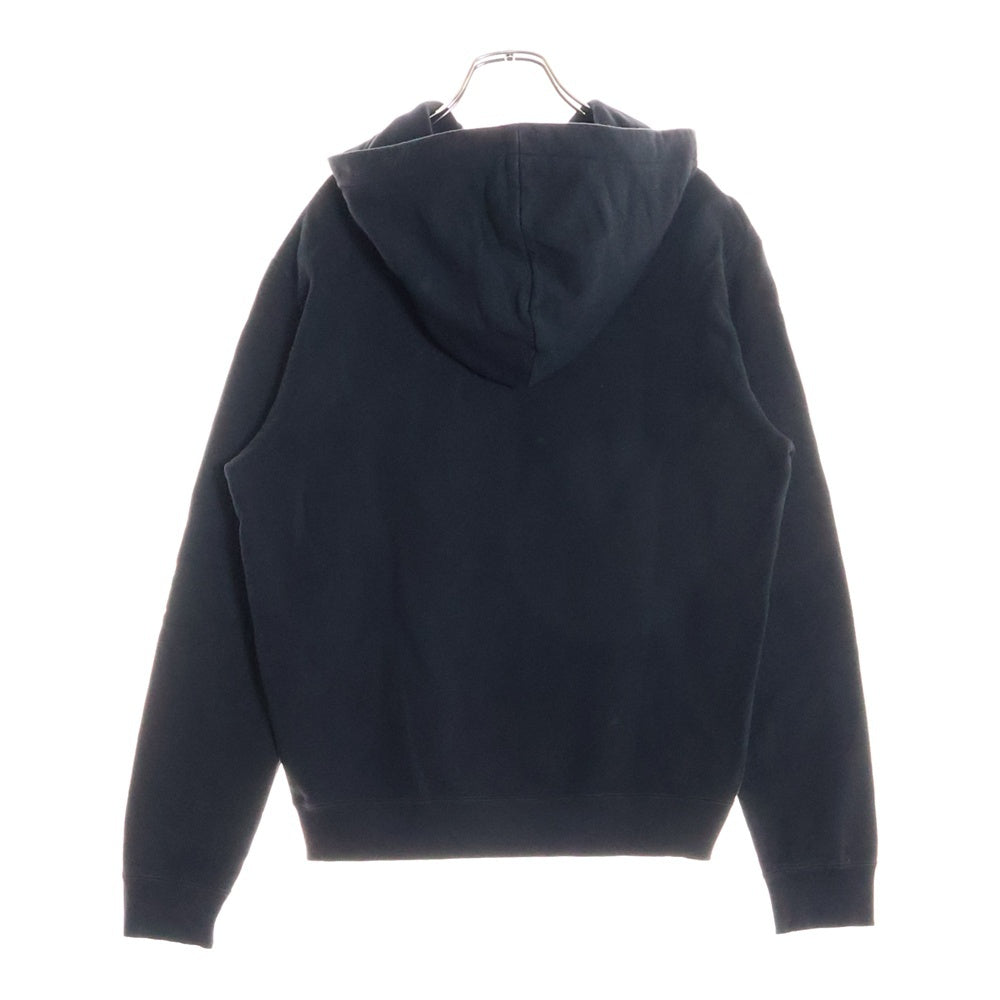 SAINT LAURENT PARIS(サンローランパリ) シグニチャーロゴプリント プルオーバースウェットパーカー フーディー ブラック 464581