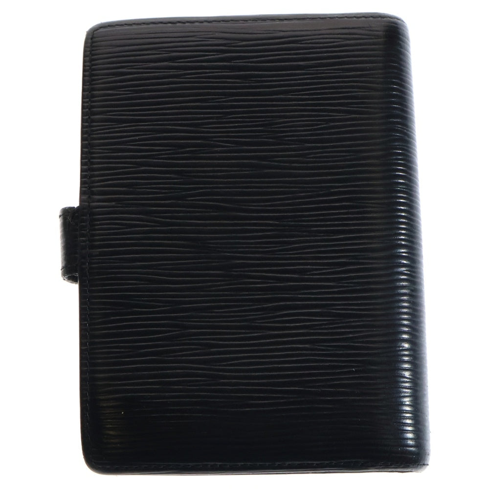 LOUIS VUITTON(ルイヴィトン) エピ アジェンダPM バインダー 手帳カバー ブックカバー ノート ブラック ゴールド金具 R20052