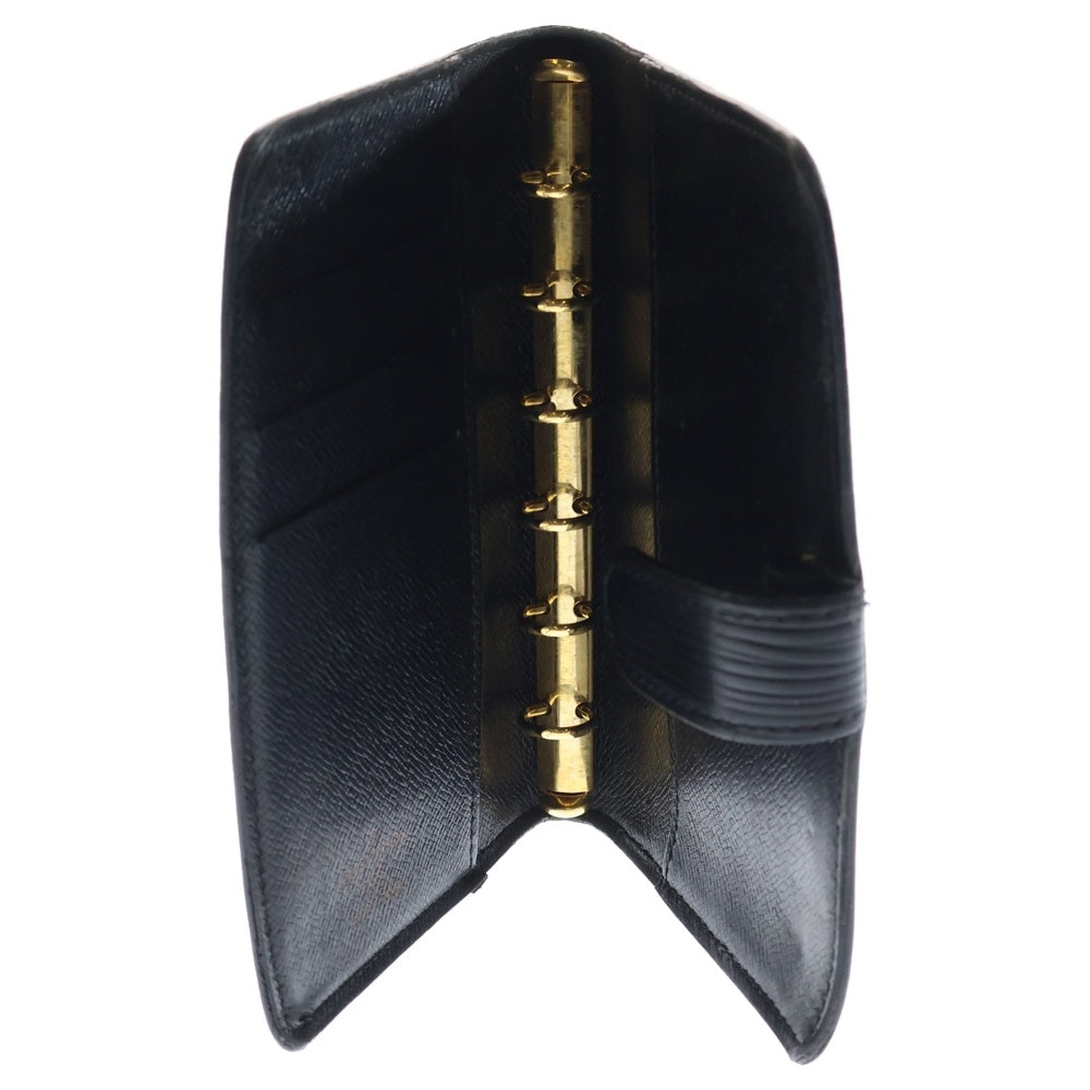 LOUIS VUITTON(ルイヴィトン) エピ アジェンダPM バインダー 手帳カバー ブックカバー ノート ブラック ゴールド金具 R20052