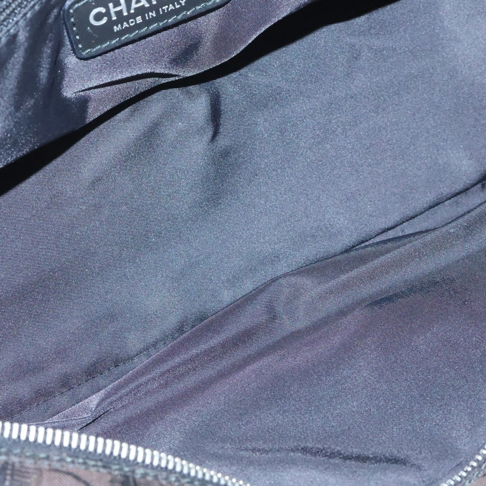 CHANEL(シャネル) ニュートラベルライン ボウリングバッグ ハンドバッグ ミニバッグ ブラウン レザー×ナイロン シルバー金具