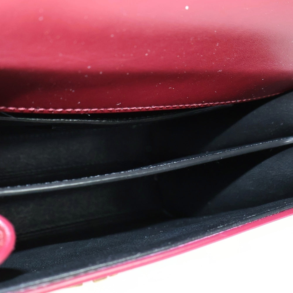 SAINT LAURENT PARIS(サンローランパリ) カサンドラ トップハンドル ロゴ 2WAYハンドバッグ ショルダーバッグ ボルドー 623930