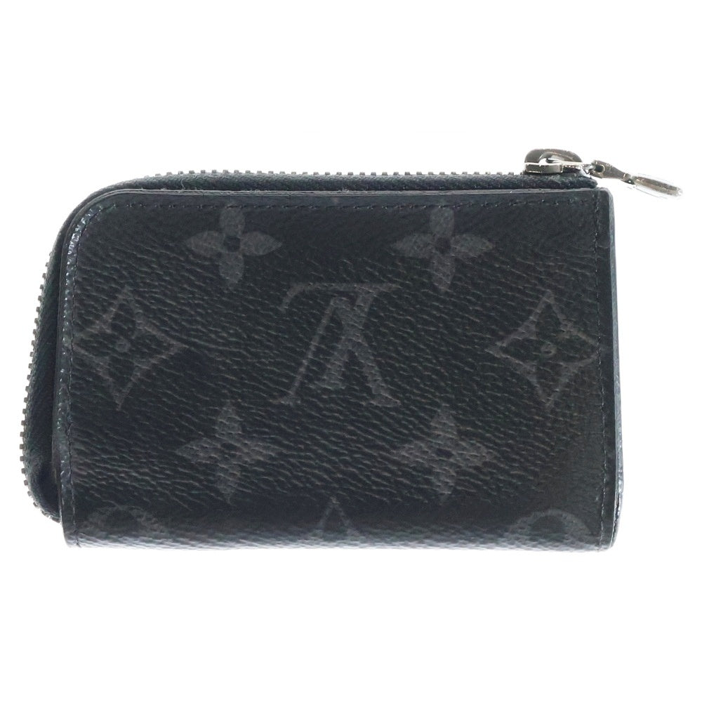 LOUIS VUITTON(ルイヴィトン) モノグラムエクリプス ジッピーウォレットヴェルティカル ポーチ 小物入れ ミニウォレット ブラック シルバー金具 PVC M63536