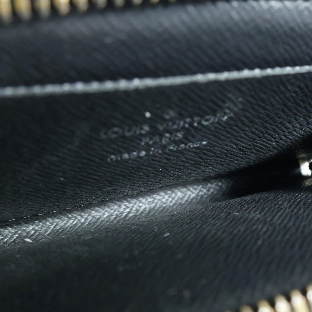 LOUIS VUITTON(ルイヴィトン) モノグラムエクリプス ジッピーウォレットヴェルティカル ポーチ 小物入れ ミニウォレット ブラック シルバー金具 PVC M63536