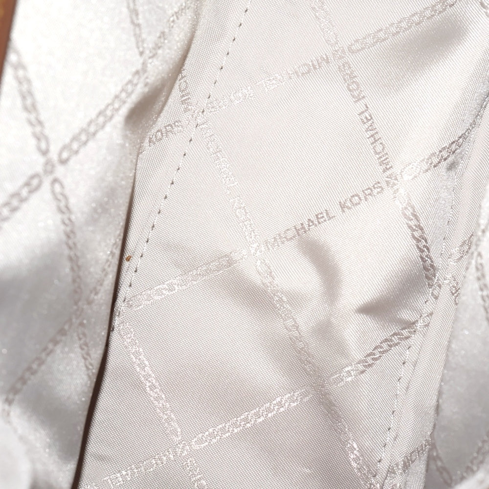 MICHAEL KORS(マイケルコース) ロゴプレート スタッズ レザー ショルダーバッグ ゴールド金具 ブラウン レディース 32S2GT9C9Y