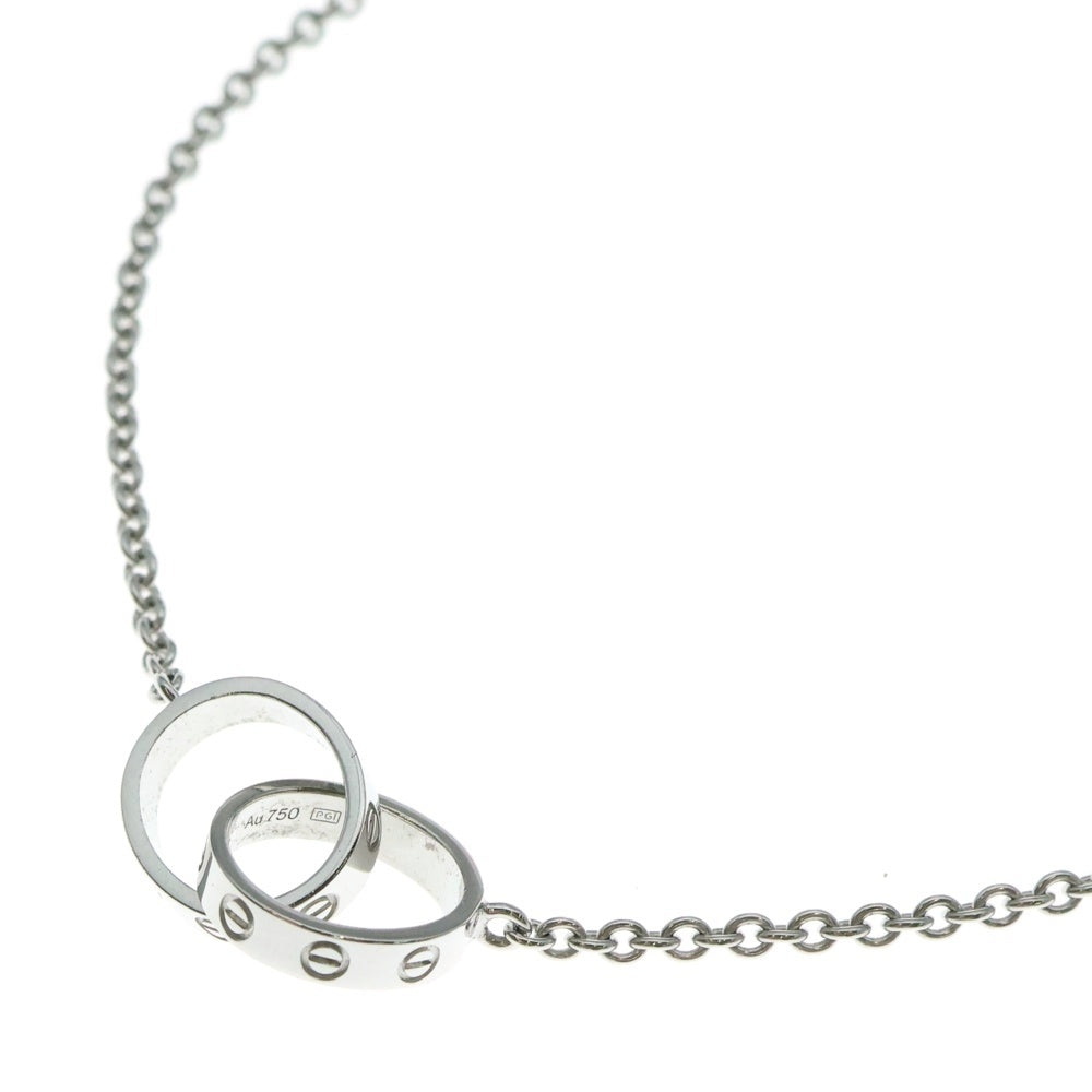 Cartier(カルティエ) ベビーラブ チェーンネックレス ペンダント Au750WG ホワイトゴールド レディース