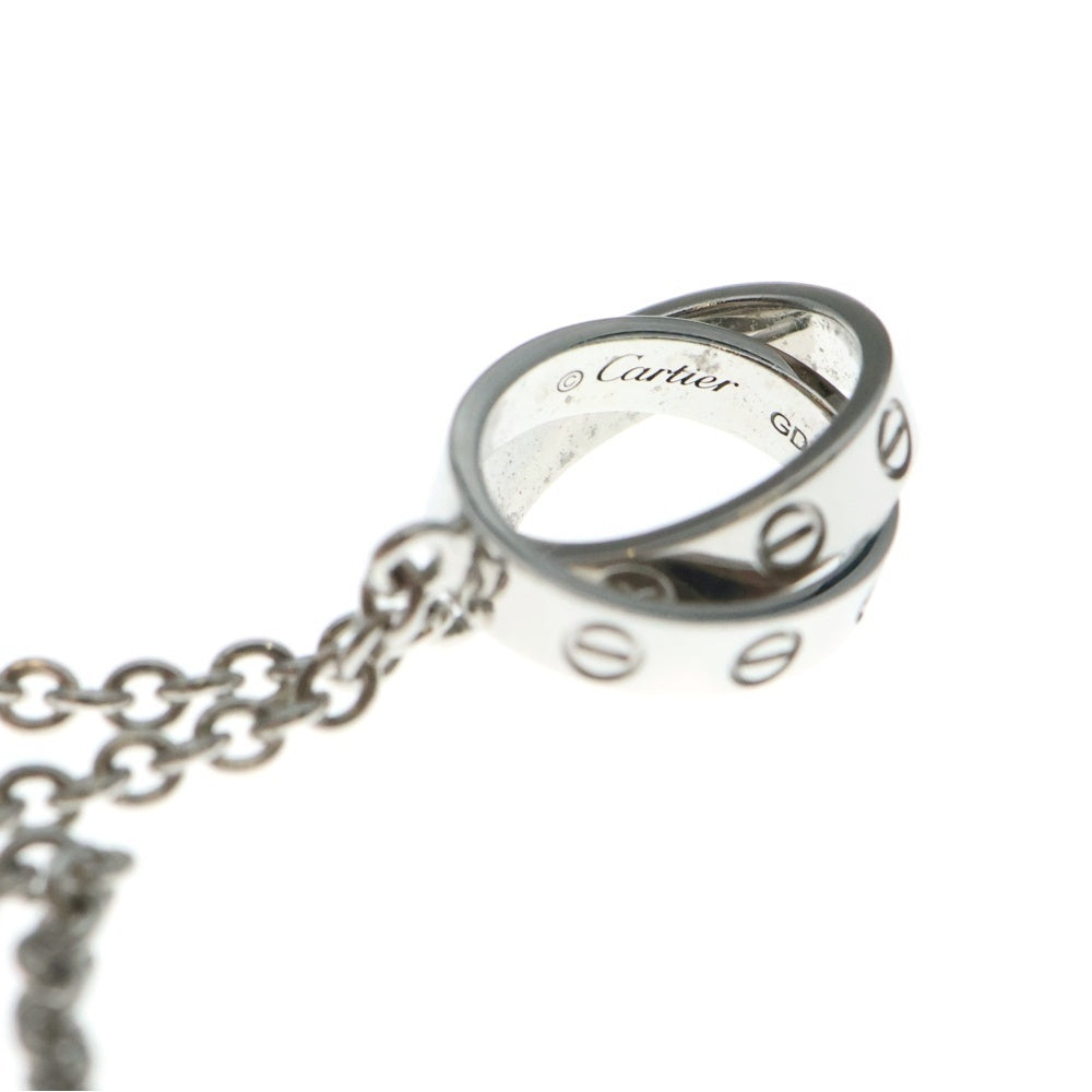 Cartier(カルティエ) ベビーラブ チェーンネックレス ペンダント Au750WG ホワイトゴールド レディース