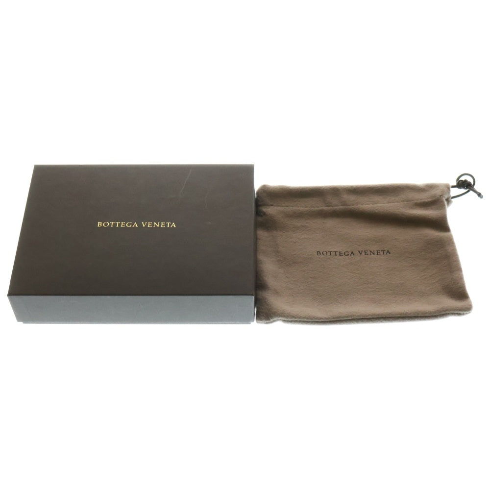 BOTTEGA VENETA(ボッテガヴェネタ) カセット イントレチャート コンパクトウォレット 二つ折り財布 グリーン レザー ゴールド金具 レディース