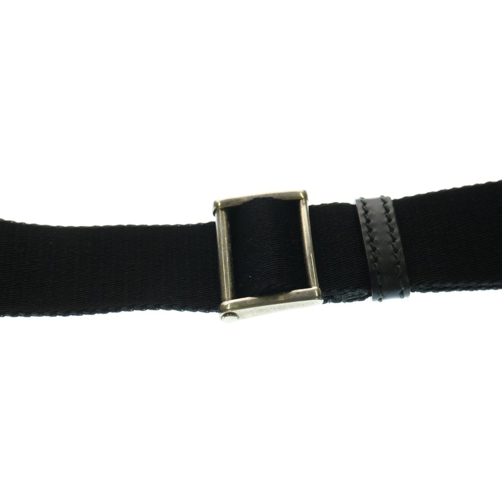 GUCCI(グッチ) GGスプリーム ショルダーバッグ メッセンジャーバッグ PVC×レザー ブラック×ベージュ シルバー金具 471454 レディース