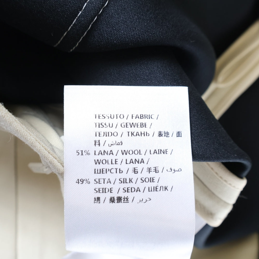 GUCCI(グッチ) タイガーボタン シルク混 ウール ミディアム スカート ベージュ レディース 516588