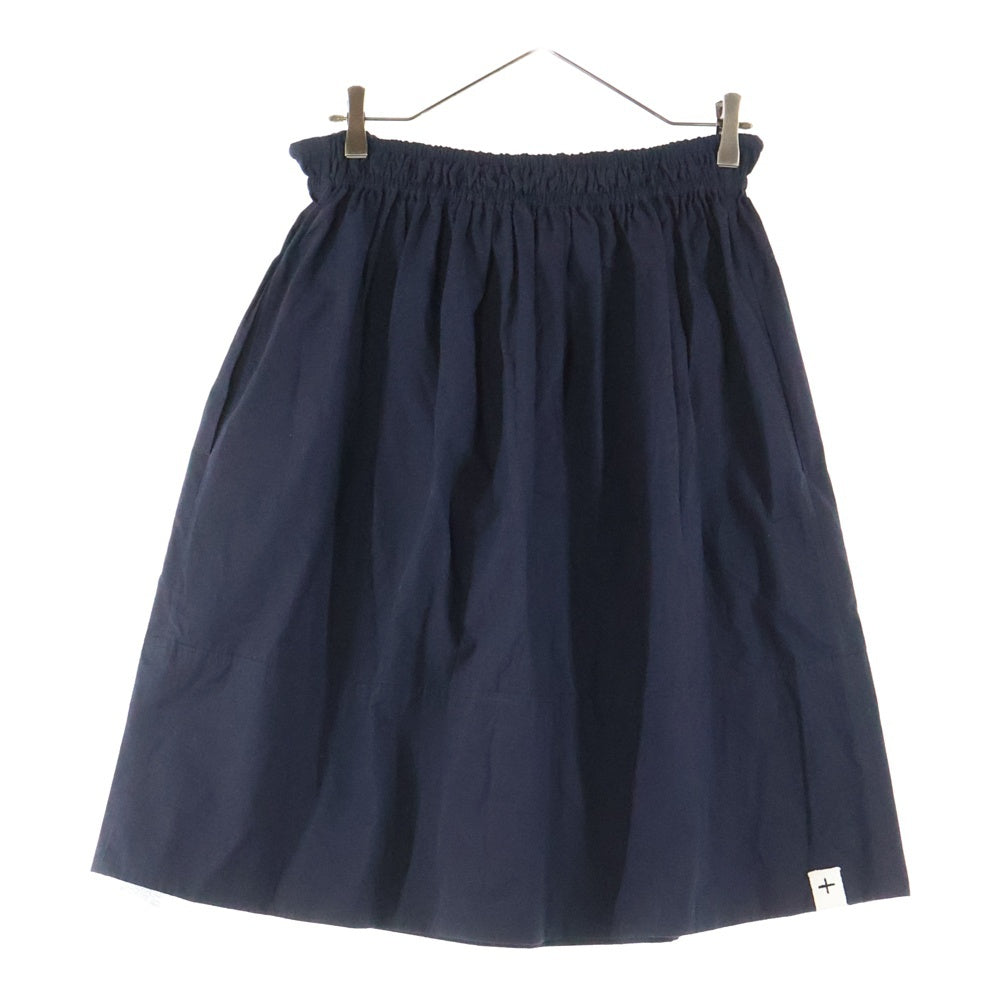 JIL SANDER(ジルサンダー) 23SS ロープ ドローストリング コットン フレア ミディアム スカート ネイビー レディース J40MA0103 J45127