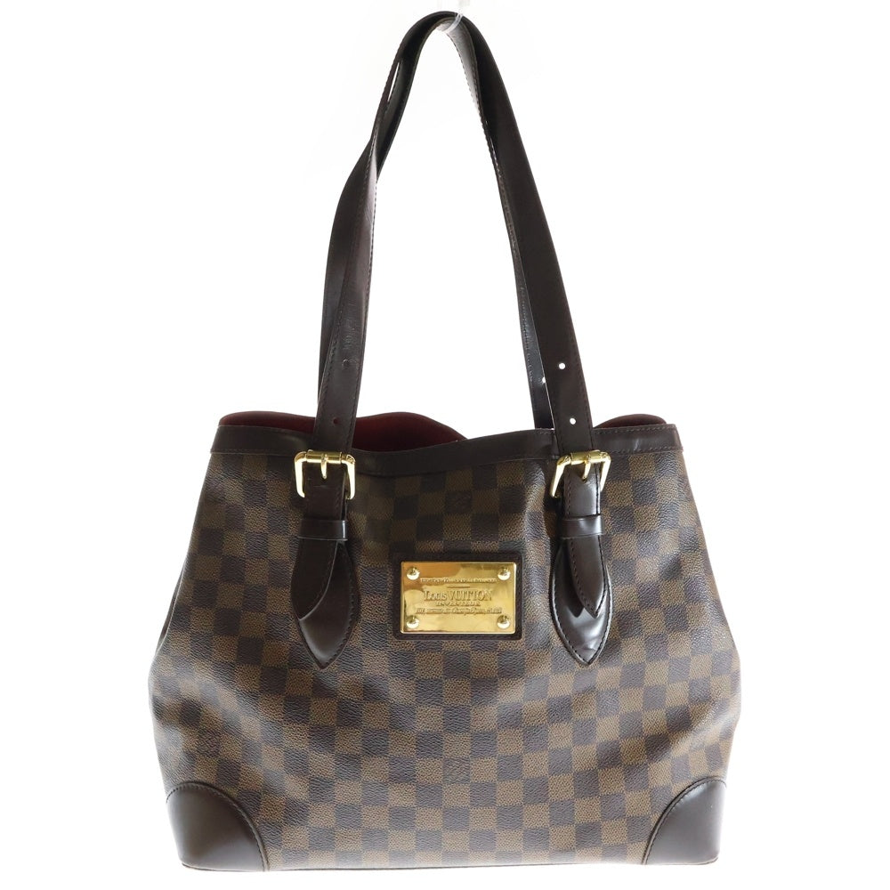 LOUIS VUITTON(ルイヴィトン) ダミエ ハムステッドMM ハンドバッグ トートバッグ ブラウン PVCレザー N51204