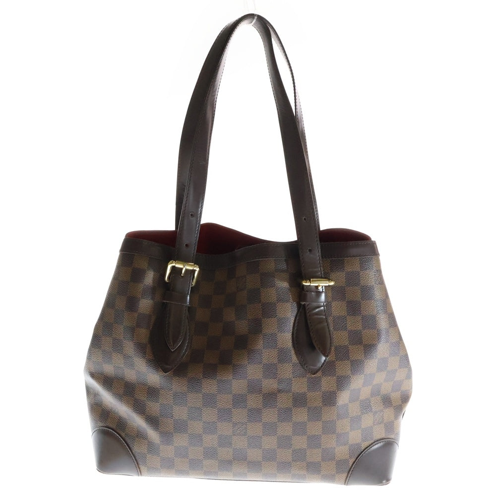 LOUIS VUITTON(ルイヴィトン) ダミエ ハムステッドMM ハンドバッグ トートバッグ ブラウン PVCレザー N51204