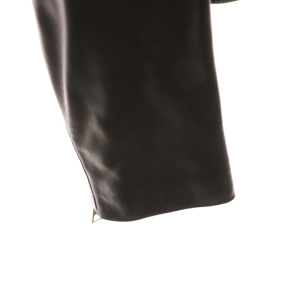 LOUIS VUITTON(ルイヴィトン) 11SS ラムスキン レザー ジップアップ ダブル ライダースジャケット ブラック レディース RW111W WQLJ02KTT