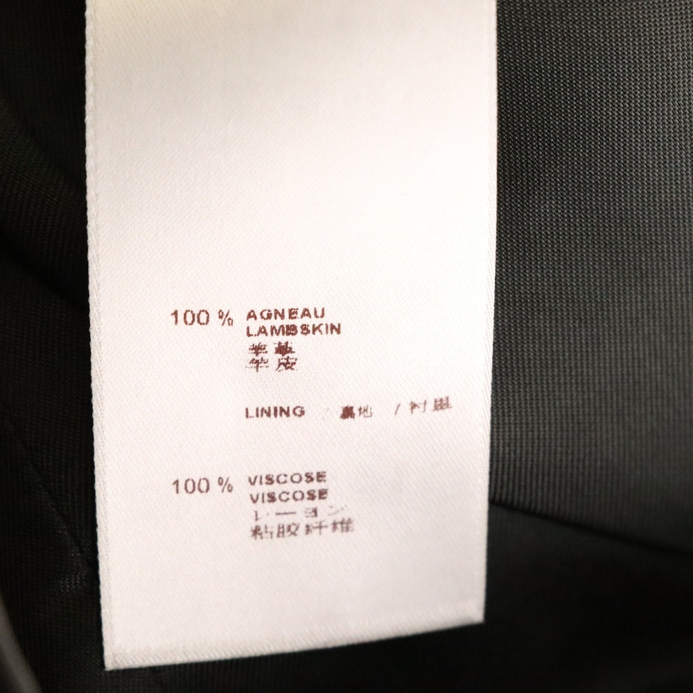 LOUIS VUITTON(ルイヴィトン) 11SS ラムスキン レザー ジップアップ ダブル ライダースジャケット ブラック レディース RW111W WQLJ02KTT