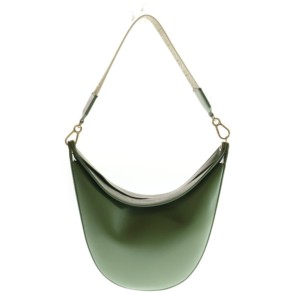 LOEWE(ロエベ) アナグラム ルナ スモール レザーワンショルダーバッグ ハンドバッグ グリーン レディース