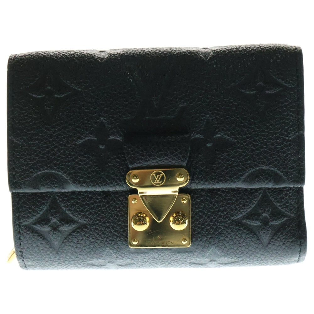 LOUIS VUITTON(ルイヴィトン) ポルトフォイユ・メティス・コンパクト ウォレット 三つ折り財布 コインケース ブラック ゴールド金具 レザー M80880