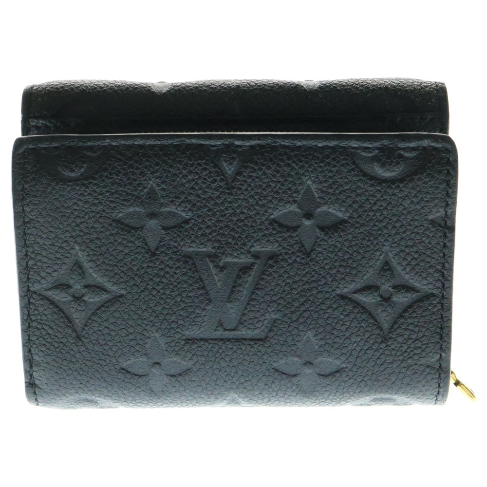 LOUIS VUITTON(ルイヴィトン) ポルトフォイユ・メティス・コンパクト ウォレット 三つ折り財布 コインケース ブラック ゴールド金具 レザー M80880