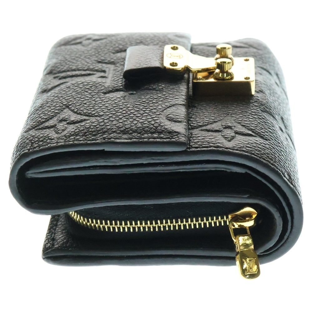 LOUIS VUITTON(ルイヴィトン) ポルトフォイユ・メティス・コンパクト ウォレット 三つ折り財布 コインケース ブラック ゴールド金具 レザー M80880