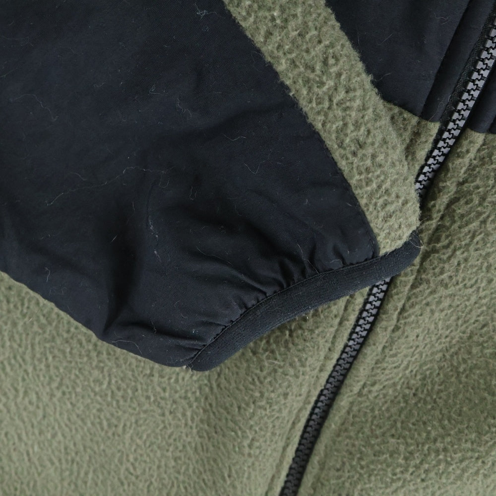 THE NORTH FACE(ザノースフェイス) DENALI JACKET ロゴパッチ付ナイロンフリースジャケット ブルゾン ブラック/カーキ NA72051