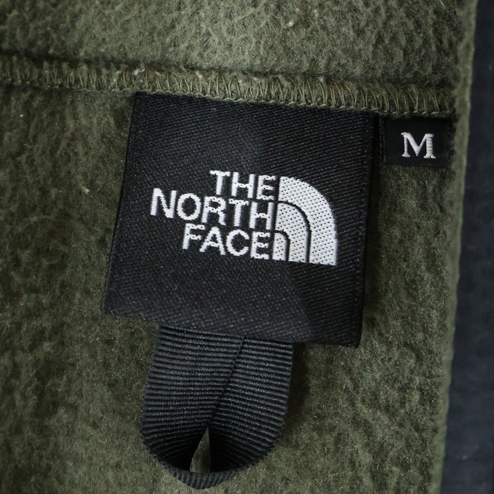 THE NORTH FACE(ザノースフェイス) DENALI JACKET ロゴパッチ付ナイロンフリースジャケット ブルゾン ブラック/カーキ NA72051