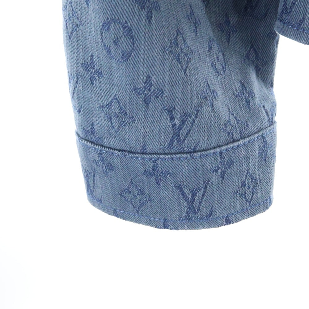 LOUIS VUITTON(ルイヴィトン) 19AW モノグラム総柄ジャガード デニム トラッカージャケット インディゴ RM192M QJQ HHA20W