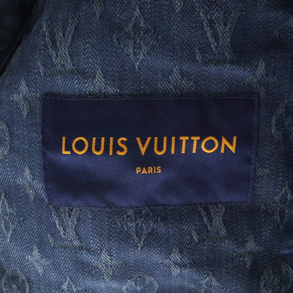 LOUIS VUITTON(ルイヴィトン) 19AW モノグラム総柄ジャガード デニム トラッカージャケット インディゴ RM192M QJQ HHA20W