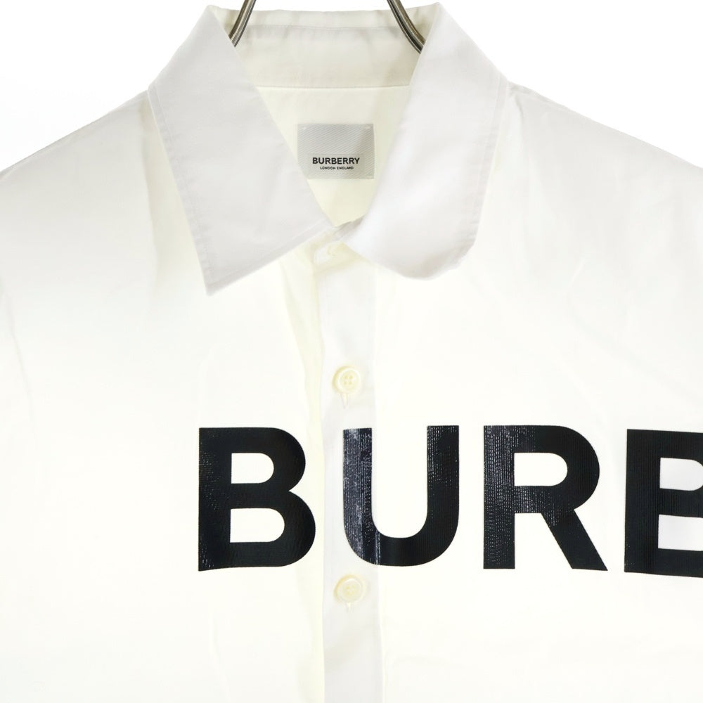 BURBERRY(バーバリー) ホースフェリー ロゴプリント ロングスリーブ 長袖シャツ ホワイト 8023776