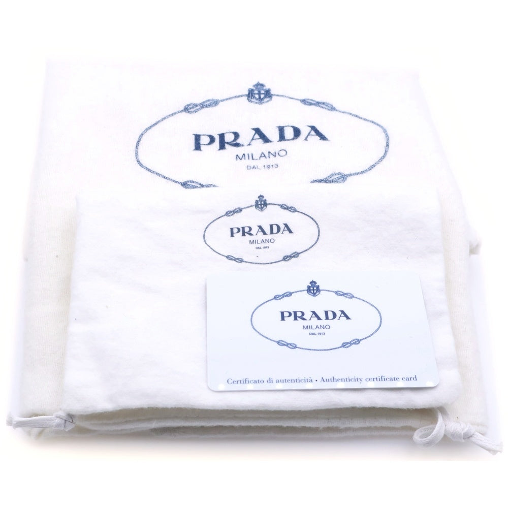 PRADA(プラダ) ヴィッテロダイノレザー ショルダーバッグ ブラック ゴールド金具 レザー 1BH082