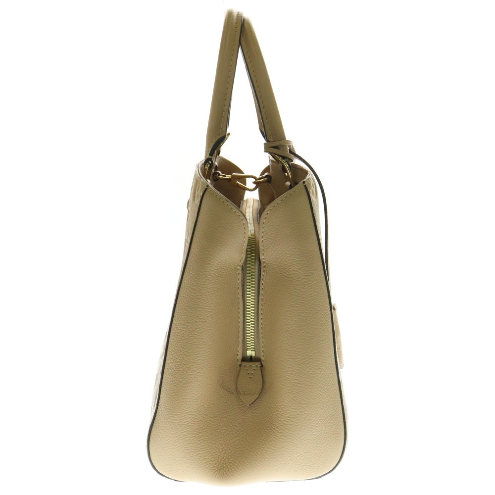 LOUIS VUITTON(ルイヴィトン) モンテーニュMM モノグラムアンプラント エンボスレザー 2WAY ハンド ショルダーバッグ ゴールド金具 ベージュ M41152