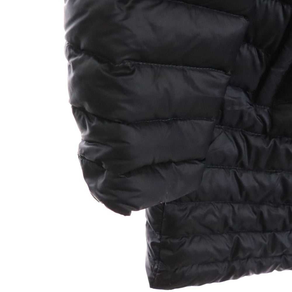 MONCLER(モンクレール) BARBEL バーベル フーデッド ジップアップ ライト ダウン ロング ジャケット コート ネイビー レディース 510934931299 53048