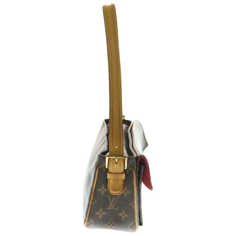 LOUIS VUITTON(ルイヴィトン) モノグラム ヴィバ シテMM ハンドバッグ ブラウン PVCレザー M51164