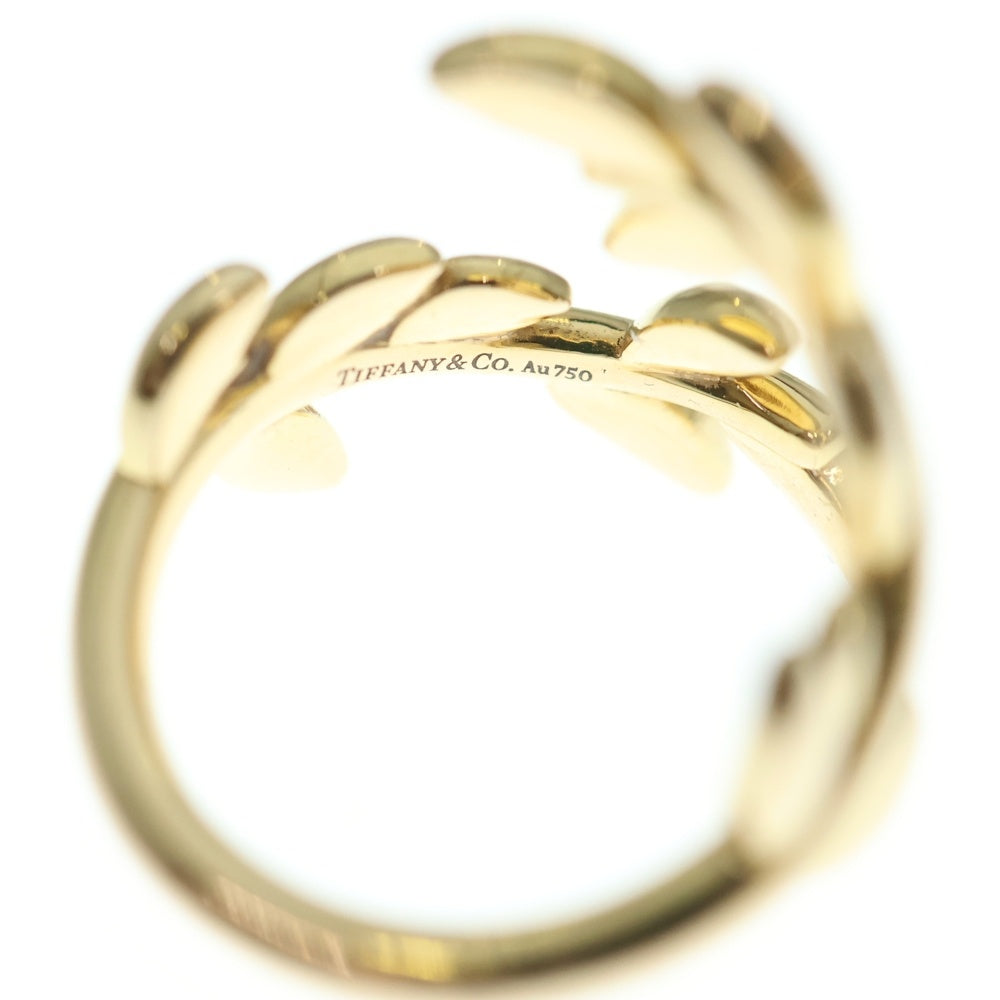TIFFANY & Co.(ティファニー) オリーブ リーフ バイパス パロマピカソ リング 指輪 K18PG ピンクゴールド