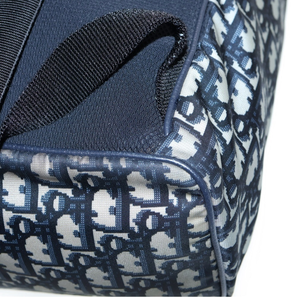 Christian Dior(クリスチャンディオール) オブリーク ビーモーション リュック バックパック ネイビー レザー×キャンバス