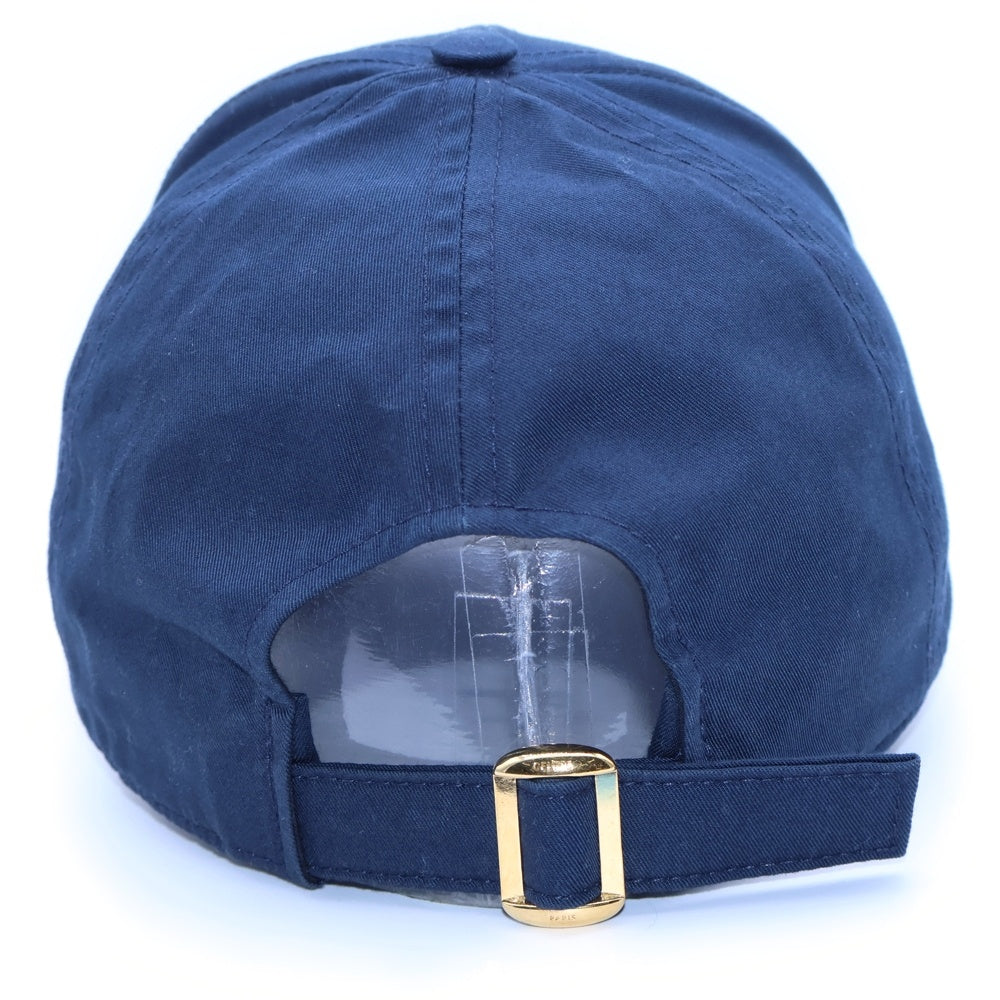 CELINE(セリーヌ) ロゴ刺繍 ベースボール キャップ 帽子 ネイビー 2AUA1969P