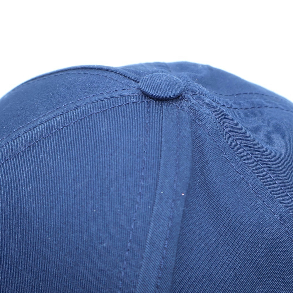 CELINE(セリーヌ) ロゴ刺繍 ベースボール キャップ 帽子 ネイビー 2AUA1969P