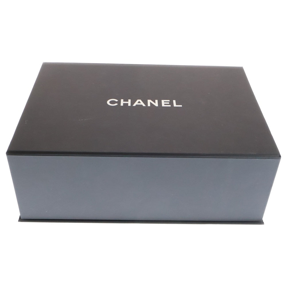 CHANEL(シャネル) マトラッセ25 ダブルフラップ ダブルチェーン ショルダーバッグ ブラック キャビアスキン ゴールド金具 ランダムプレート