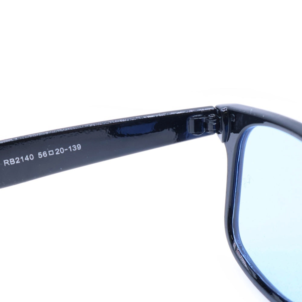 Ray Ban(レイバン) ウェリントンカラーレンズサングラス アイウェア ブラック/ブルー RB2140 56□20-139