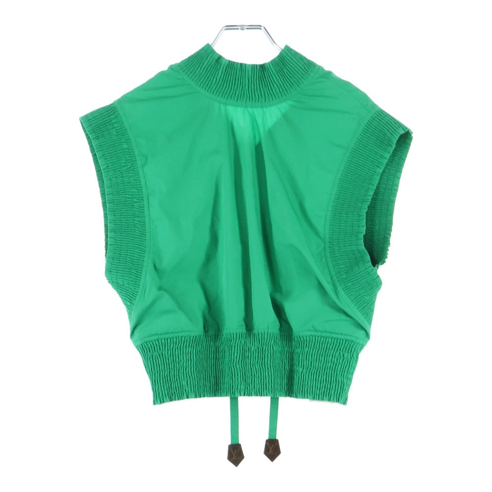 LOUIS VUITTON(ルイヴィトン) 23SS ラッフル トリム ノースリーブ プルオーバー ブラウス グリーン レディース RW231B XKG FOTO40