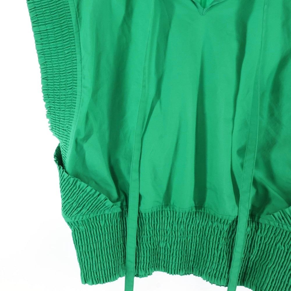 LOUIS VUITTON(ルイヴィトン) 23SS ラッフル トリム ノースリーブ プルオーバー ブラウス グリーン レディース RW231B XKG FOTO40