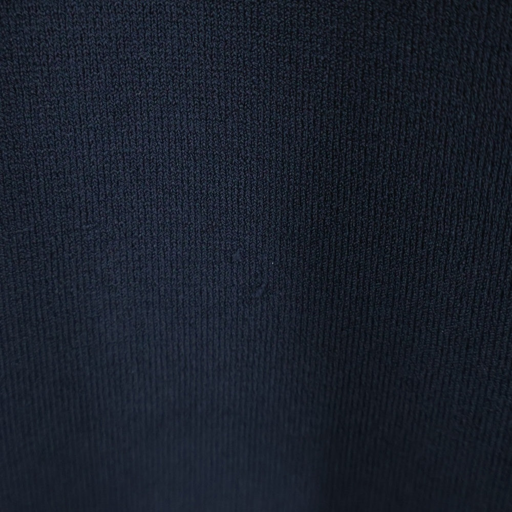 valentino garavan(ヴァレンティノガラヴァーニ) Vロゴ刺繍 ロックスタッズ ボーダー柄 レーヨンニット 半袖 ミディアム ワンピース ネイビー レディース 1B3KD08L7FG