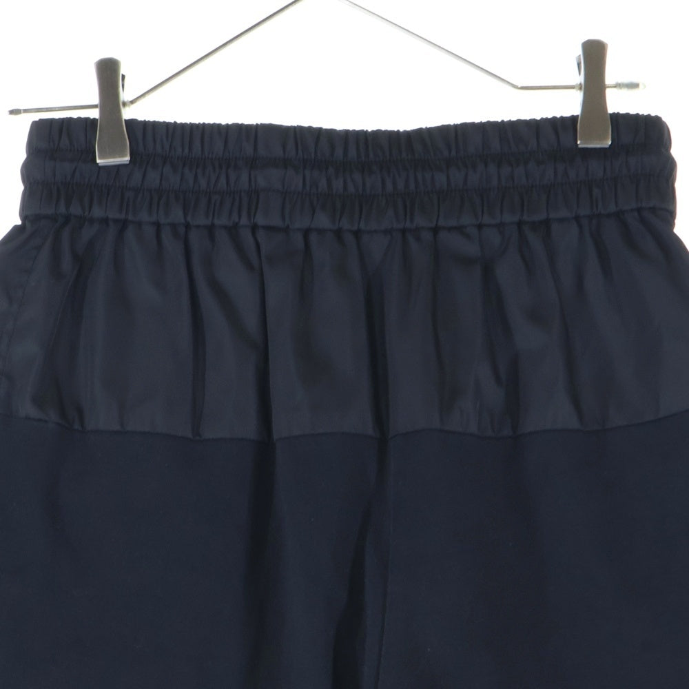 PRADA(プラダ) 21SS RE-NYLON リナイロン トライアングルロゴプレート コットン切り替え ドローストリング ショート ハーフパンツ レディース 132353