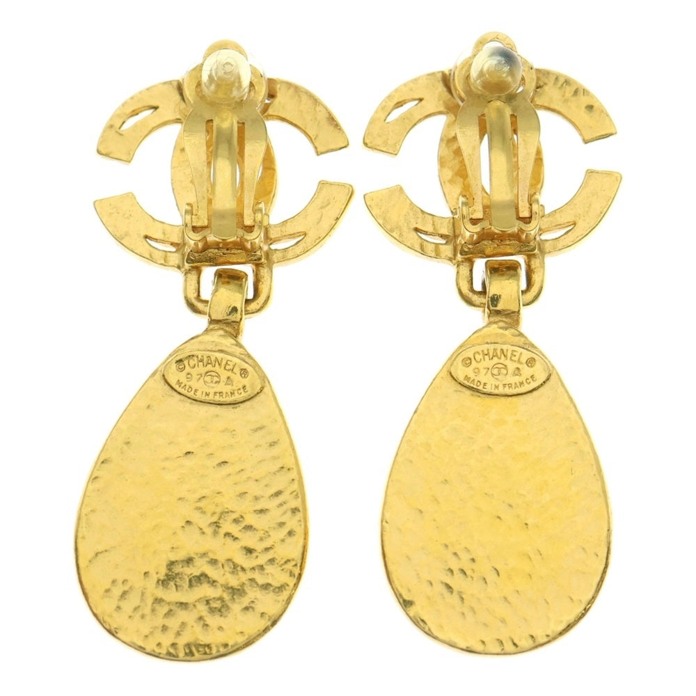 CHANEL(シャネル) ココマーク ドロップ パール イヤリング イヤーアクセサリー ゴールド 97A