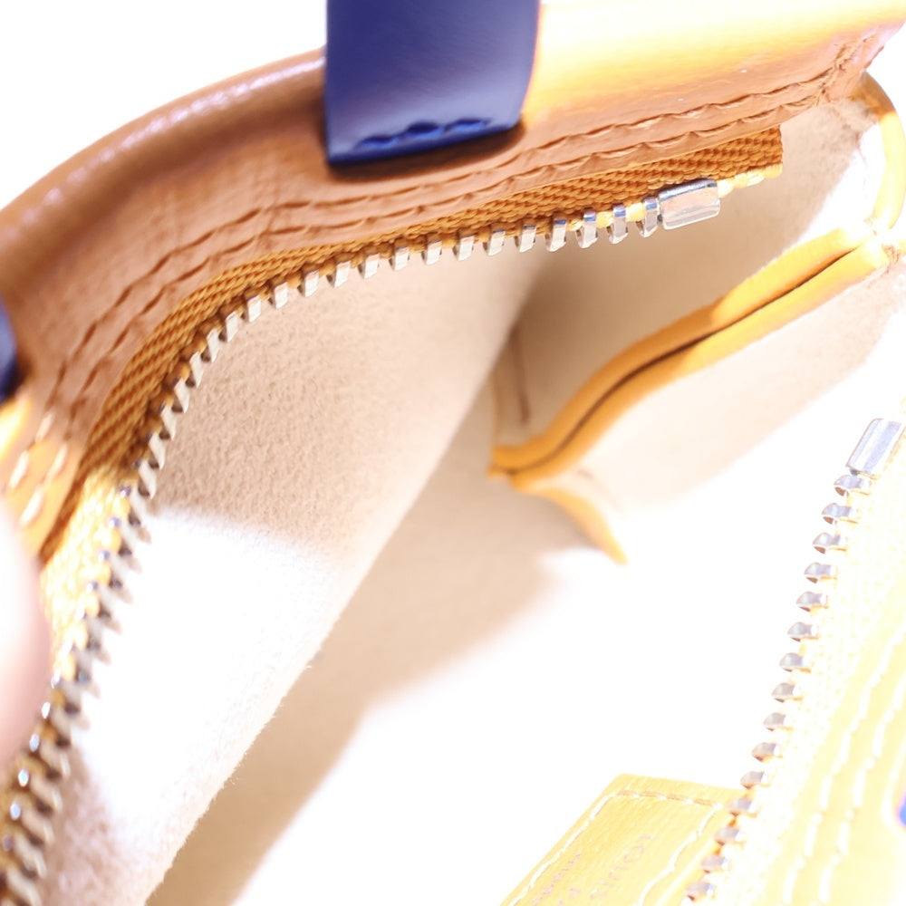 LOUIS VUITTON(ルイヴィトン) バッグチャーム LV ミニショッパー キーホルダー バッグチャーム レザー オレンジ M02699 シルバー金具