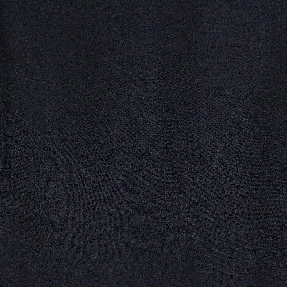 HELMUT LANG(ヘルムートラング) ハラコ レザー切り替え パッチワーク クルーネック ノースリーブ ミディアム ワンピース ブラック レディース D07HW610