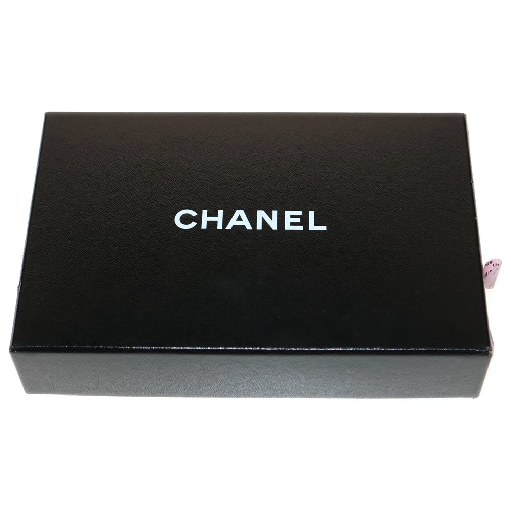 CHANEL(シャネル) マトラッセ ココマーク キルティング ロングウォレット 長財布 カードケース パテント イエローグリーン シルバー金具