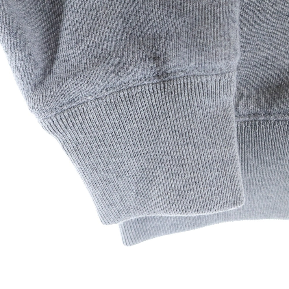 LOUIS VUITTON(ルイヴィトン) モノグラムフラワー アクセントフーディ コットン グレー×メタル #S 1AIPZ8