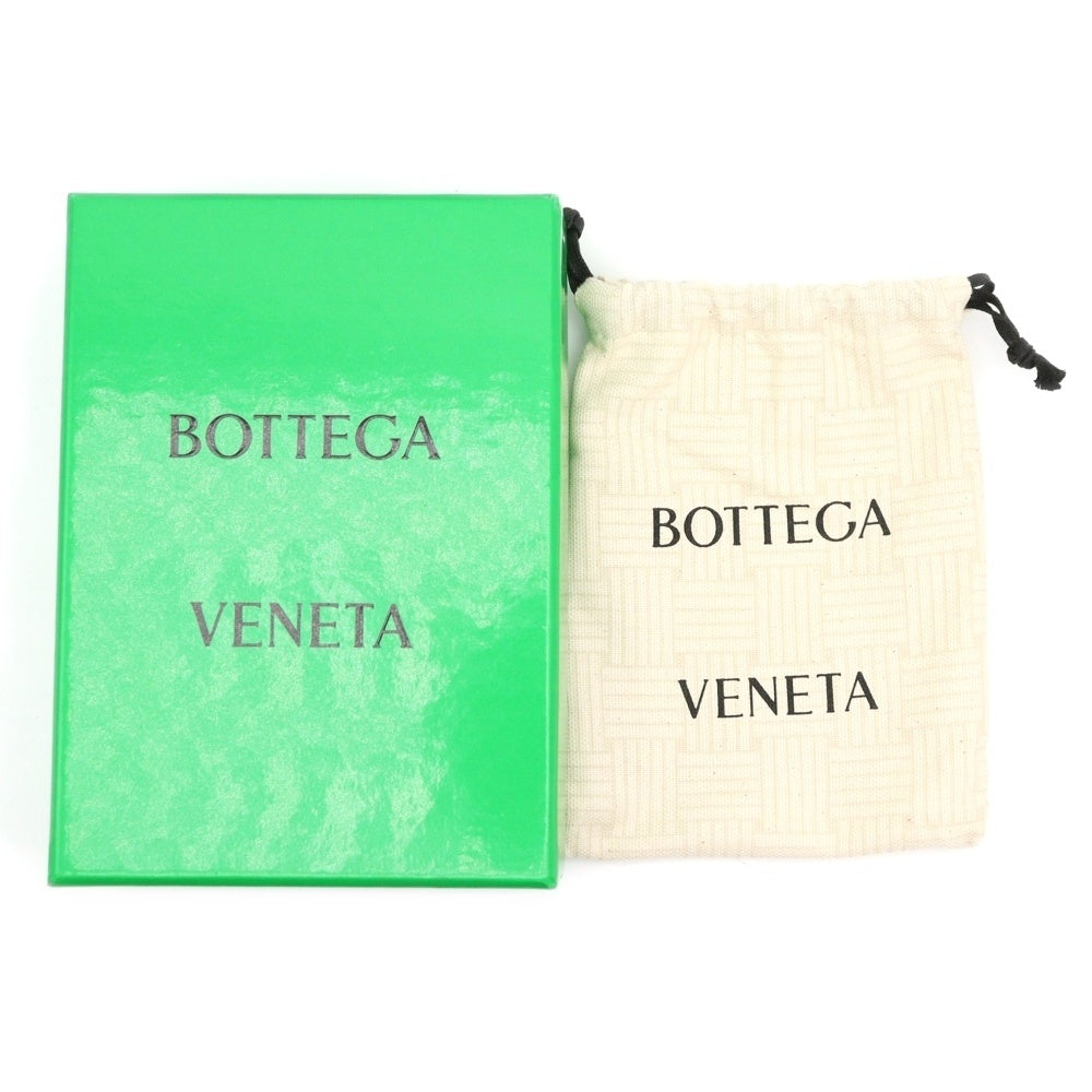BOTTEGA VENETA(ボッテガヴェネタ) カセット スモールウォレット ブラック レザー 二つ折り財布 742698
