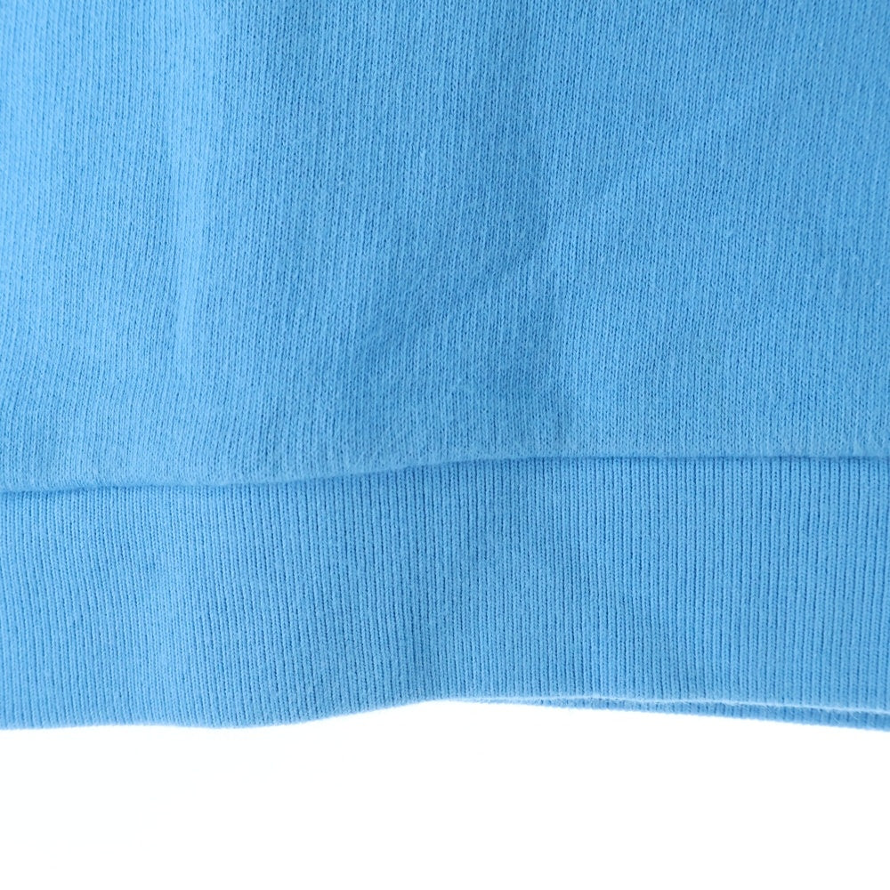 GUCCI(グッチ) ヴィンテージロゴプリント カットオフ プルオーバースウェットパーカー フーディー ライトブルー キッズ 532555